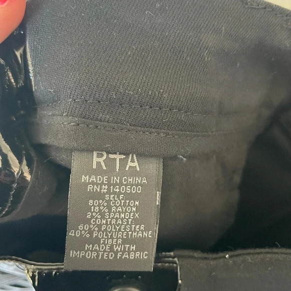 RtA Simon denim Patent mini skirt - Picture 14 of 16